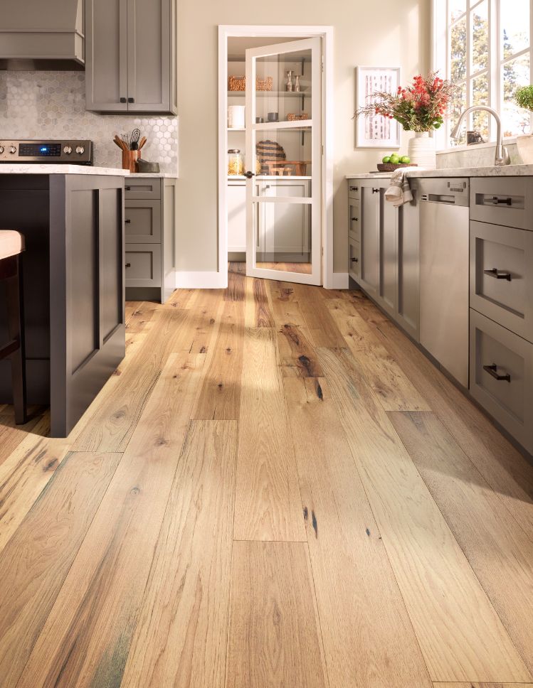 hardwood floors in a bright West Sacramento kitchen